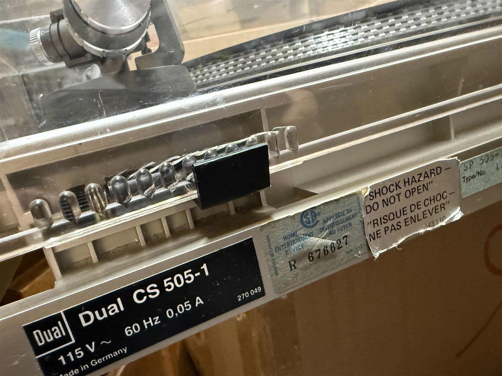 Dual 505-1 View 7