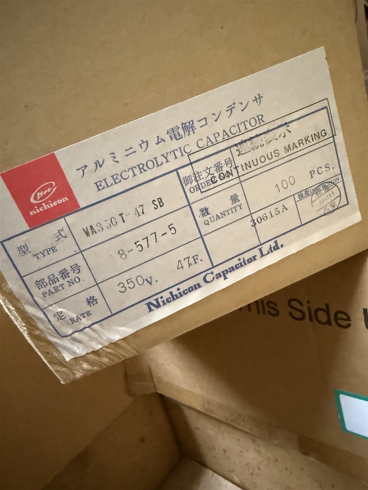 Nichicon Capacitors View 2